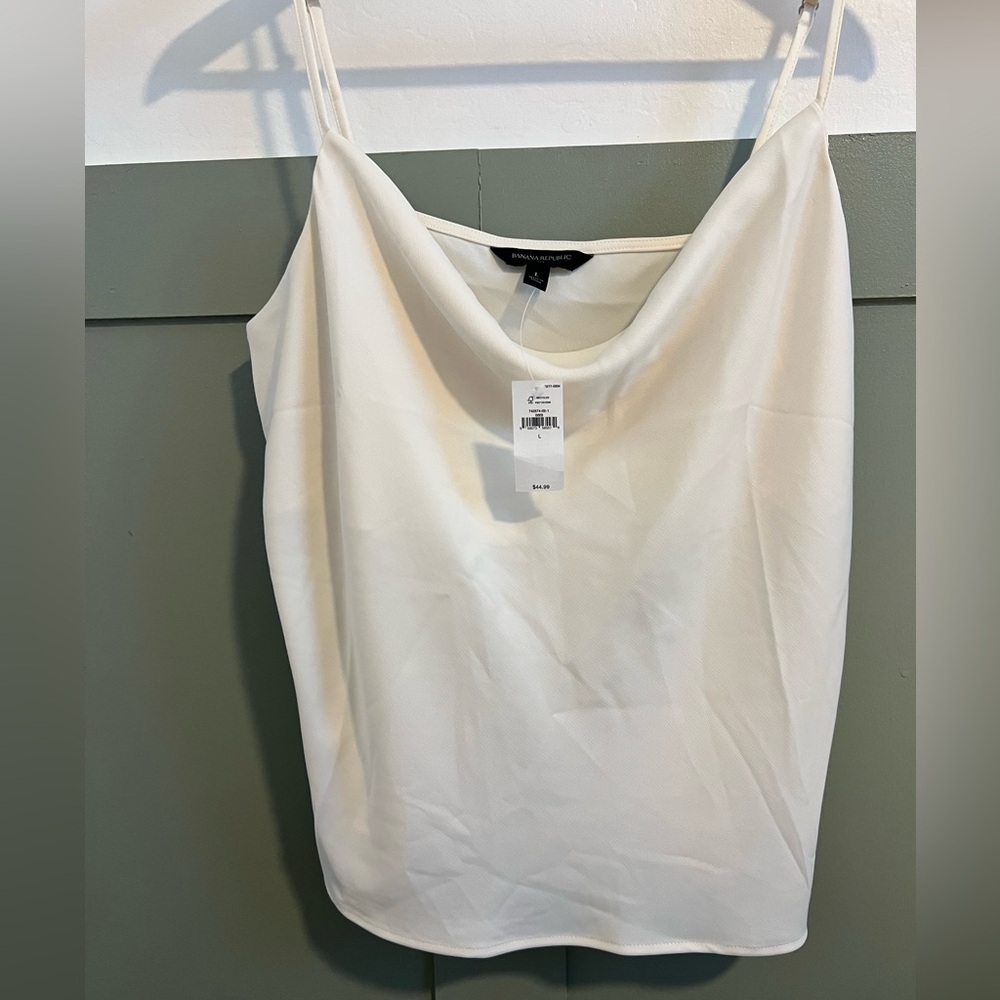 Banana Republic Cream Cowl Neckline Women's Top